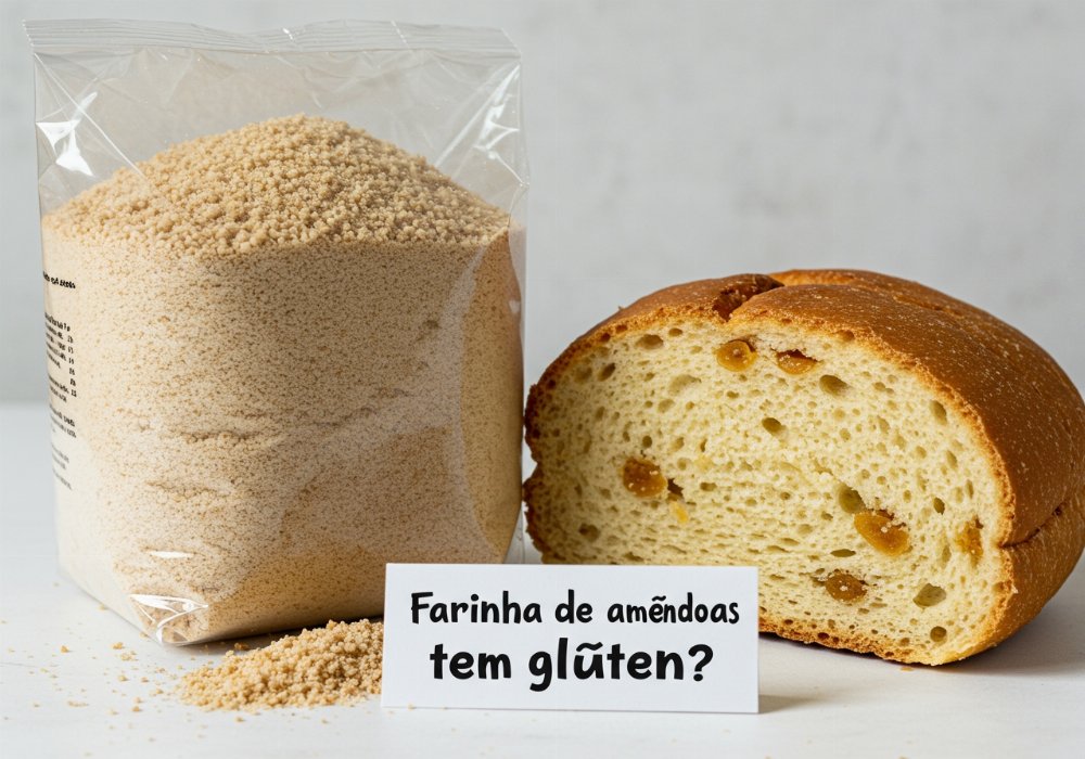Farinha de amêndoas tem glúten