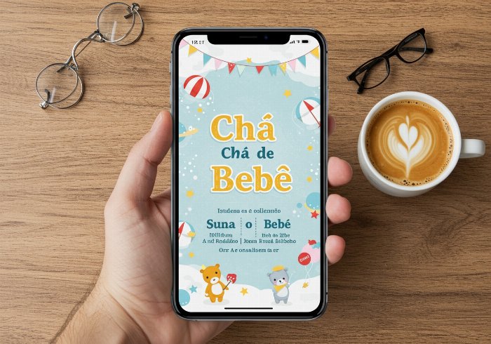 o que escrever num convite de chá de bebe