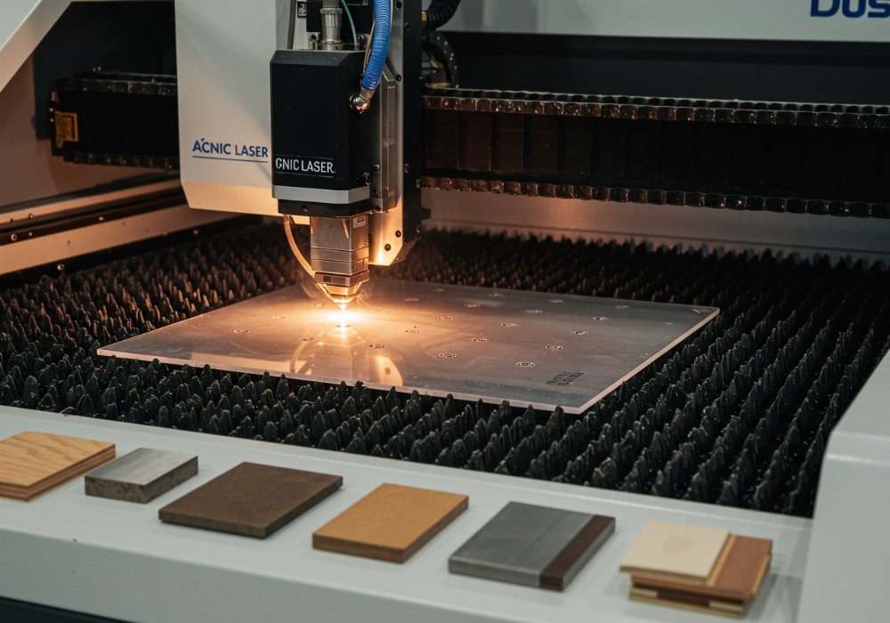 Quais materiais uma CNC laser é capaz de cortar